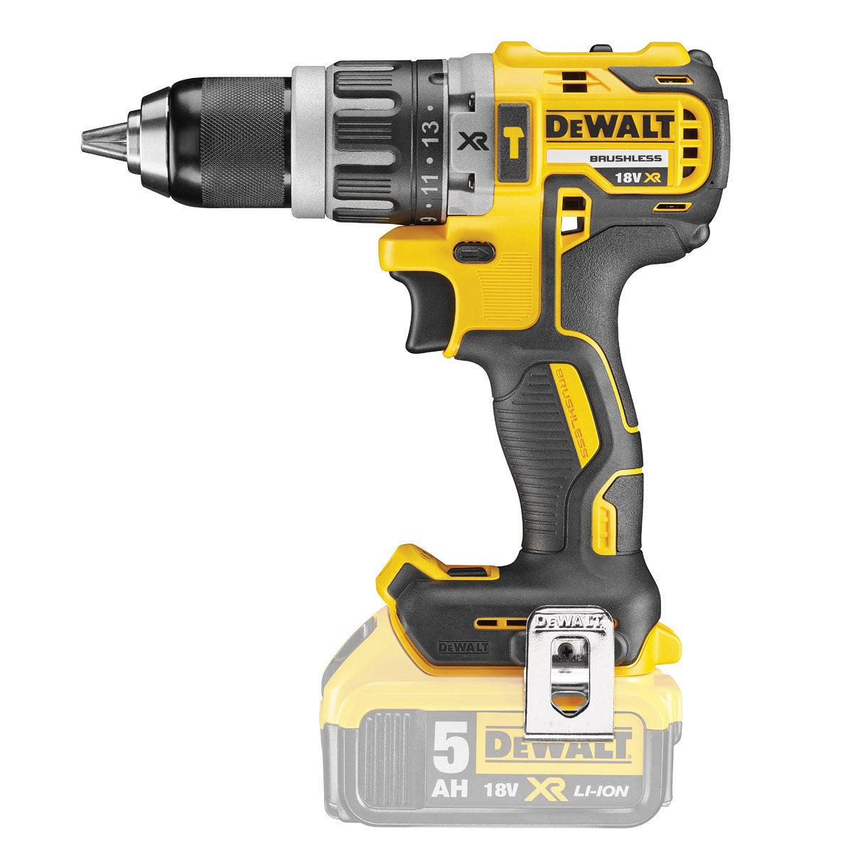 Tassellatore SDS Plus 18V brushless Dewalt DCH273 + DCD996NT + 2 Batterie 5Ah con omaggio