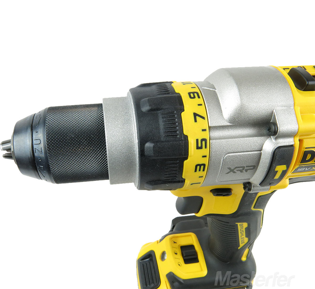 Dewalt DCD999 con maniglia particolare mandrino e regolazione coppia