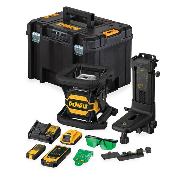 Dewalt DCE080D1GS-QW - Livella tracciatore laser rotante raggio verde 18V Tool Connect - 1 X 2Ah