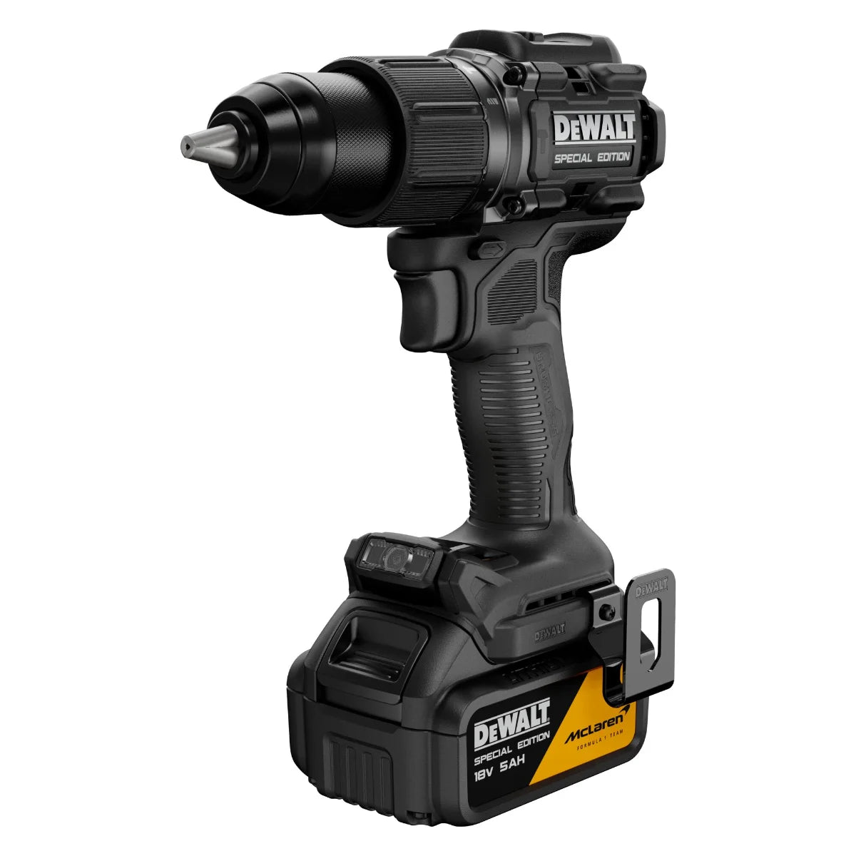 Dewalt DCD86MP2T-QW McLaren - Trapano avvitatore con percussione - 2 batterie da 5Ah 18V