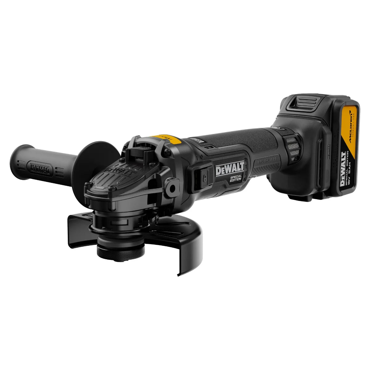 Dewalt DCG45MP2T-QW McLaren - smerigliatrice angolare 125mm brushless - 2 Batterie 18V 5Ah