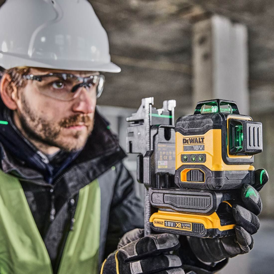 Dewalt DCLE34031D1-QW - Livella laser tracciatore a batteria 18V a 3 linee 360 