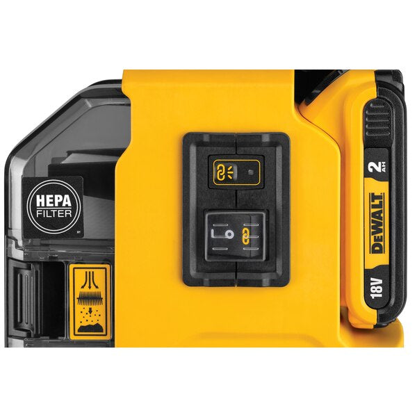 Dewalt DWH161D1-QW - Aspiratore a batteria per tassellatori