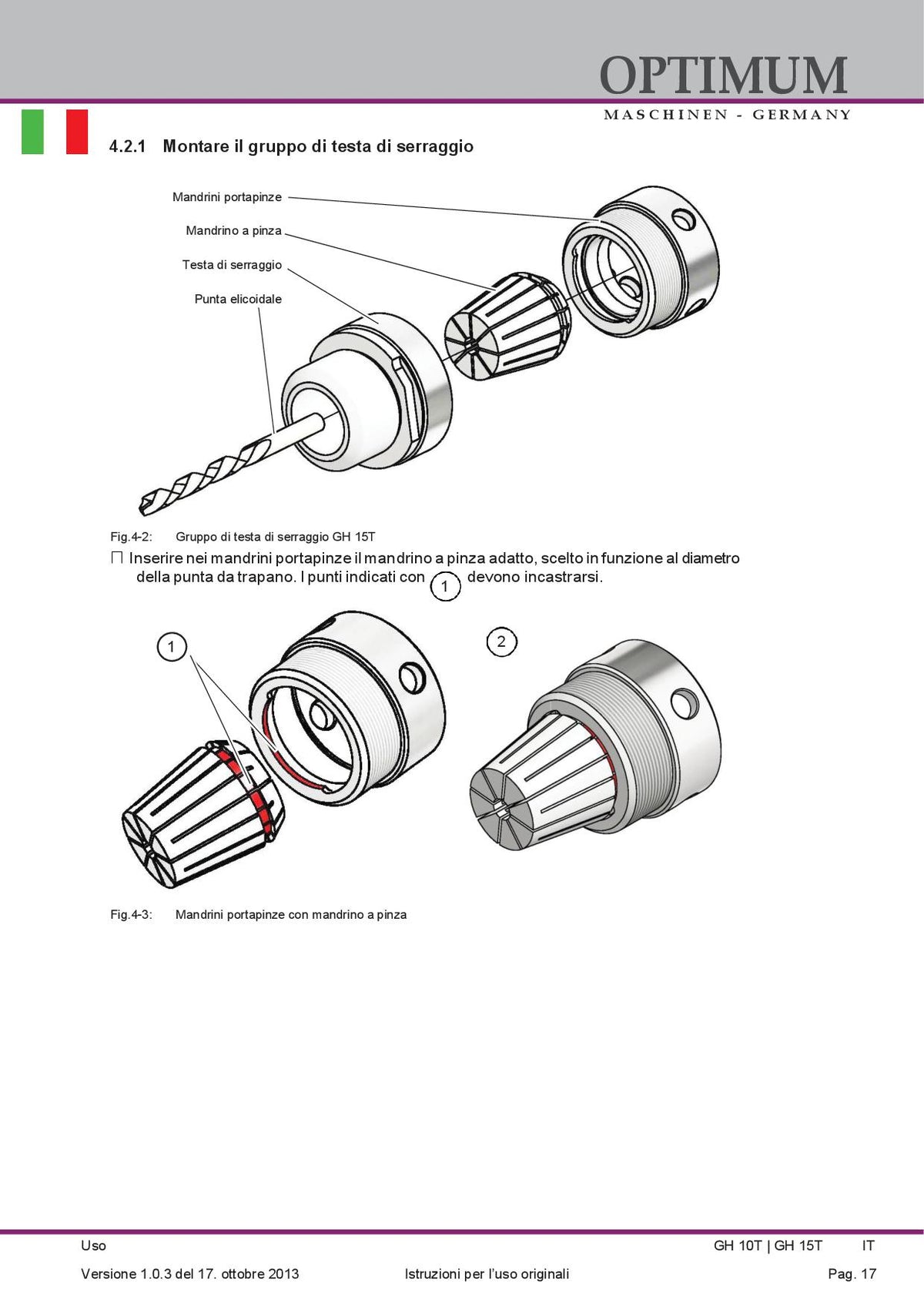 Optimum GH15 T - Affilatrice per punte elicoidali da 3 a 30mm
