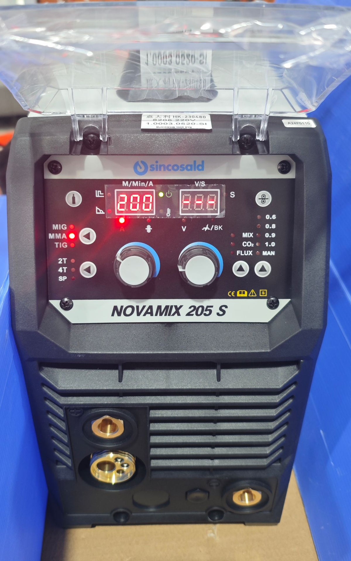 Sincosald NOVAMIX 205 S - Saldatrice multiprocesso MIG/MAG, Tig - 220V 