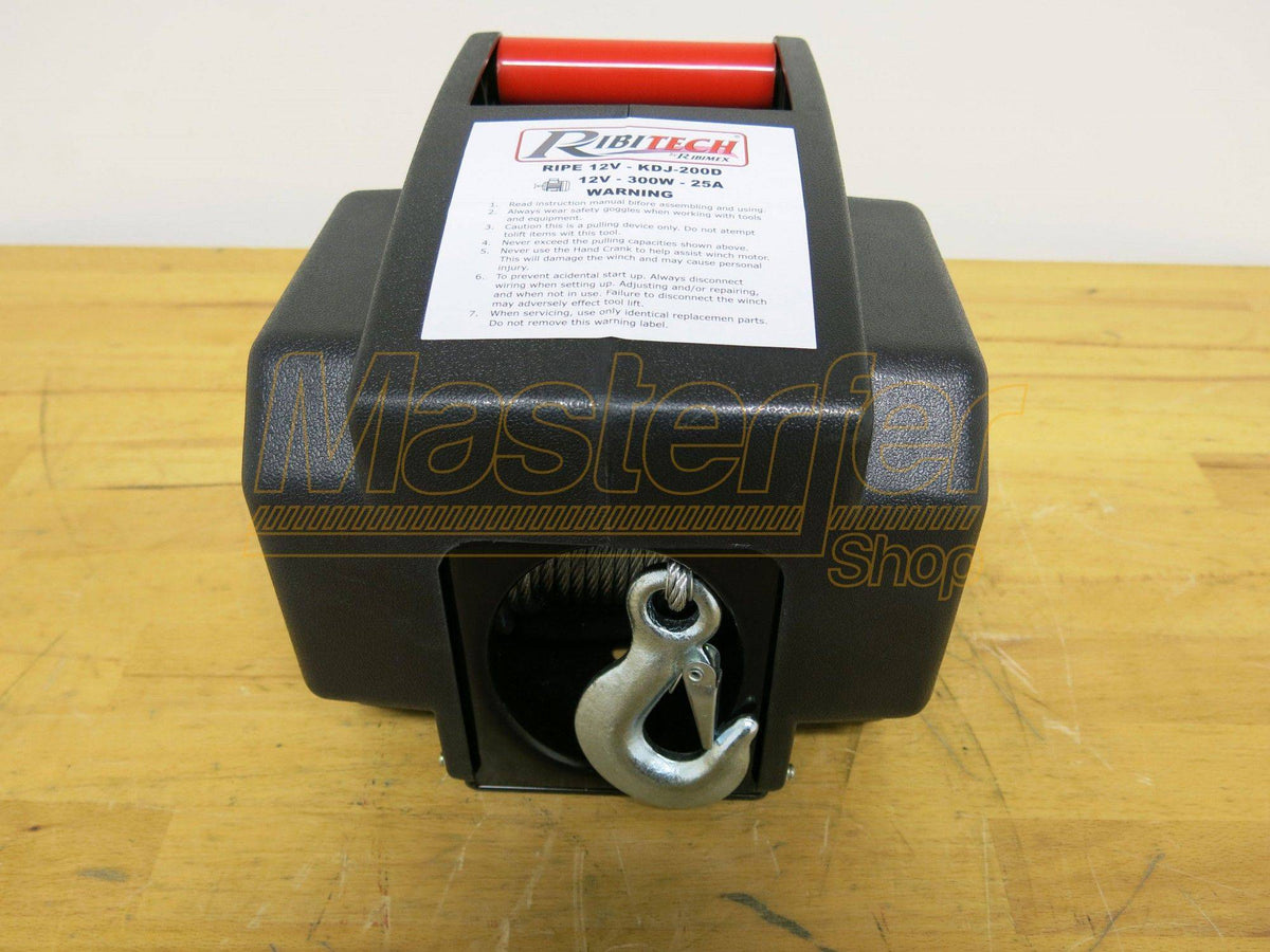 Verricello 12V telecomandato Ribitech PE12V - ideale per auto e barca