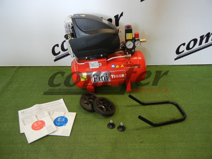 COMPRESSORE ARIA Fini Tiger/I 265M 24 LITRI LT DIRETTO PORTATILE 2 HP 10 BAR