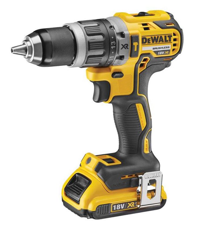 Trapano avvitatore Dewalt 18V DCD796D2 con percussione + 2 batterie 2Ah