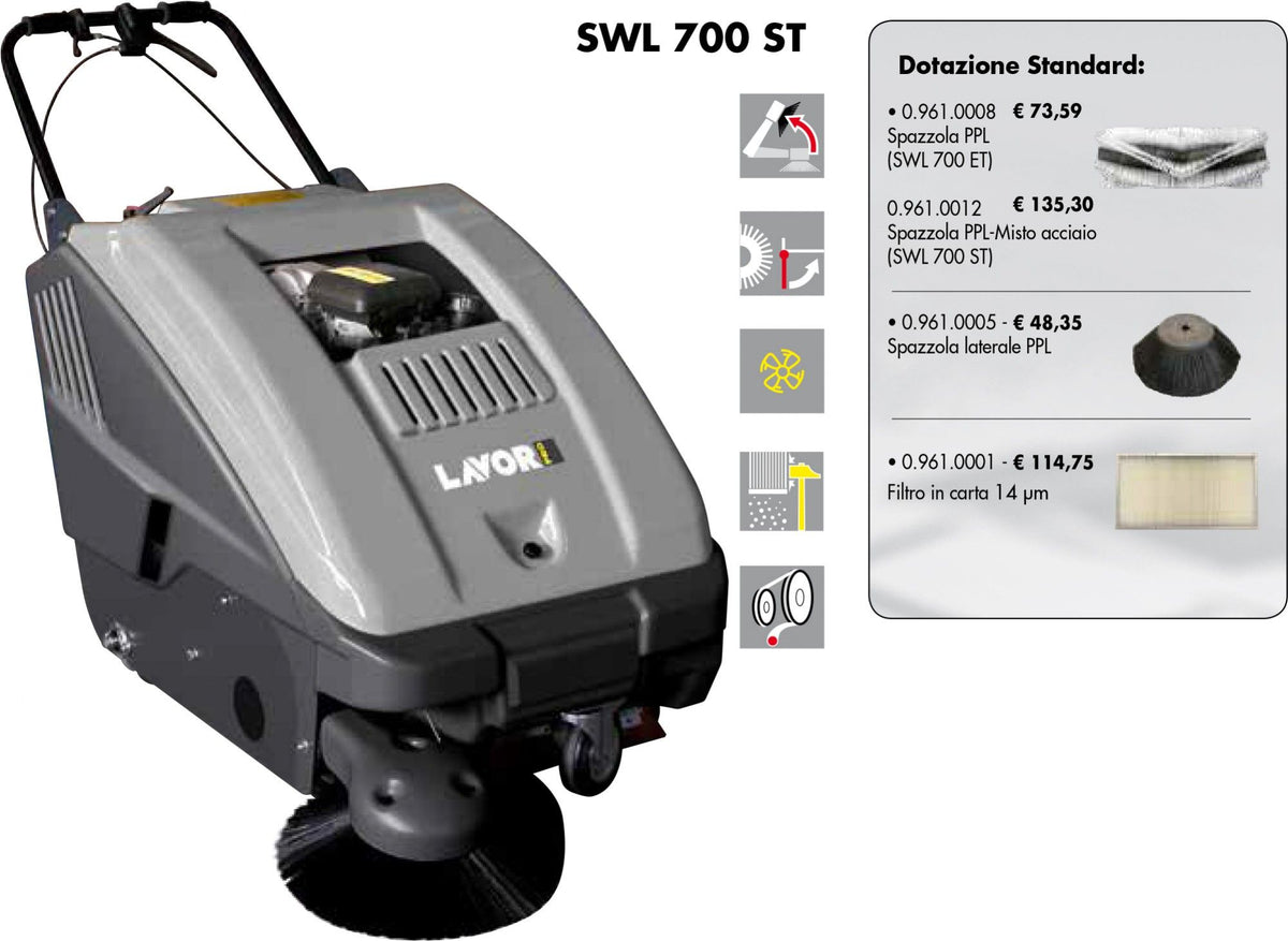 Spazzatrice trazionata a motore HONDA Lavor PRO SWL 700 ST