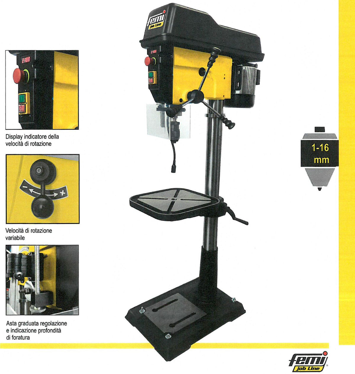 Trapano Femi Job Line DP 12-954 PRO DISPLAY - 1100W