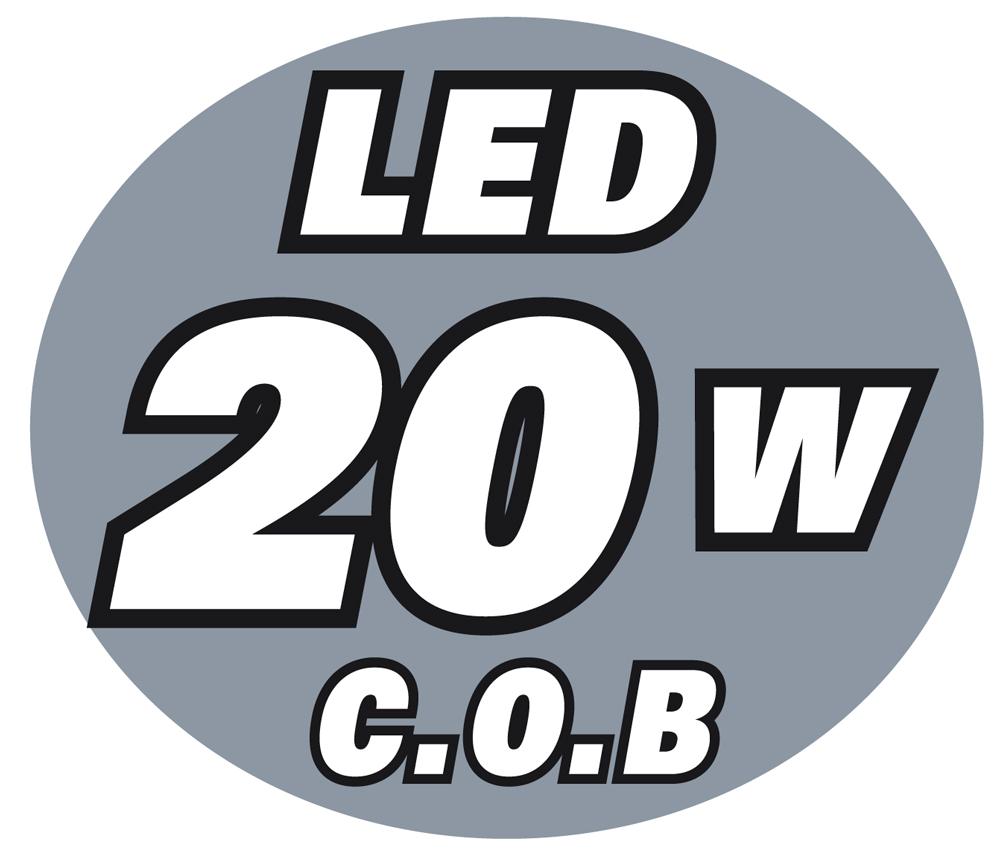 Proiettore LED a batteria 20W Ribitech PRSPOT20PBAT