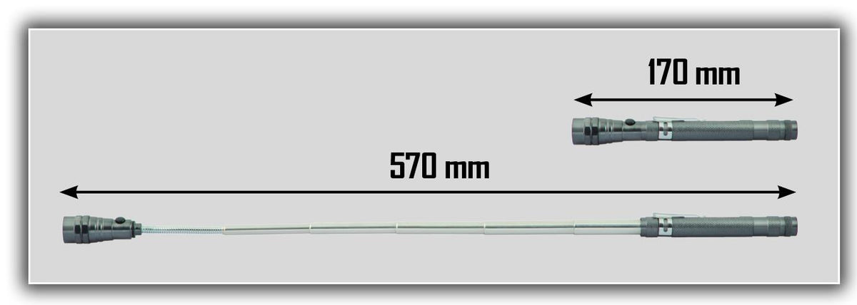 TORCIA TELESCOPICA MAGNETICA RIBITECH PRTORZFLEX/B