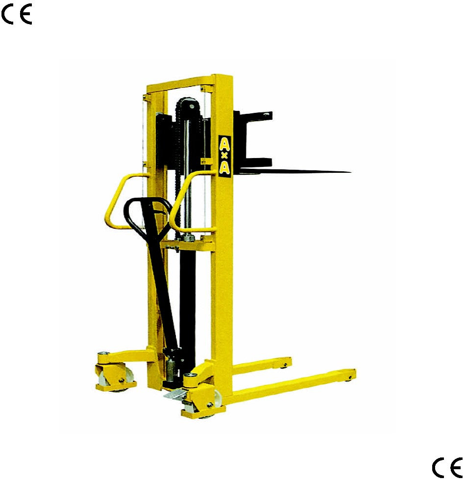 AxA EFS0516 - Carrello sollevatore manuale con forche regolabili, 500kg