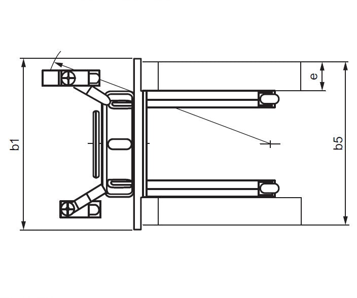 AxA EFS0516 - Carrello sollevatore manuale con forche regolabili, 500kg