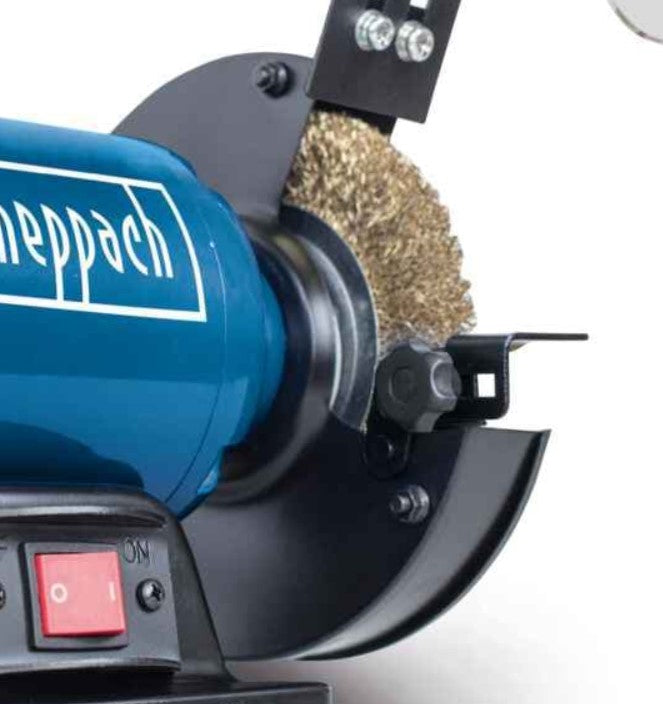 SCHEPPACH sm150lb luce led Smerigliatrice da banco mola e spazzola da 6" ø 150MM 400w 220V