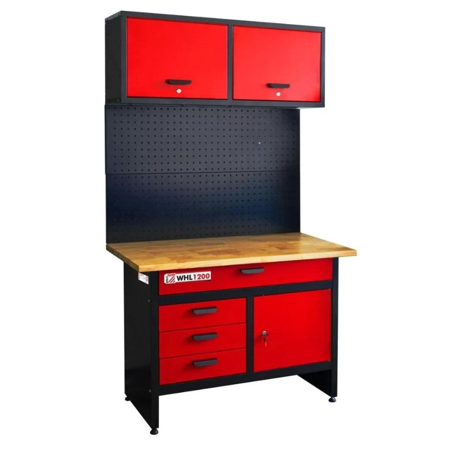 HOLZMANN whl1200 Banco da lavoro a parete con 7 cassetti