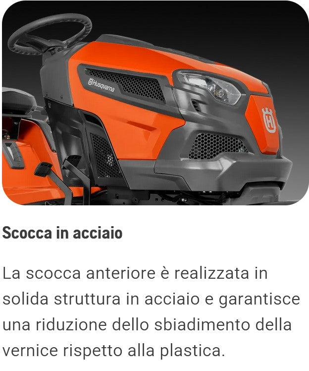 Trattorino scarico laterale Husqvarna TS 142T