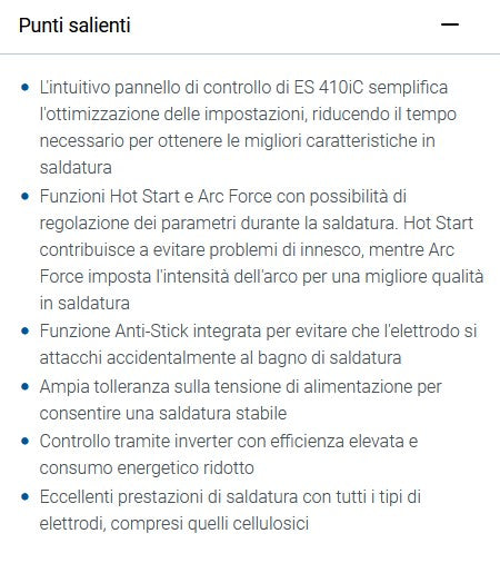 Esab Fabricator ES 410iC mma / tig scriccature ad arco-carbone