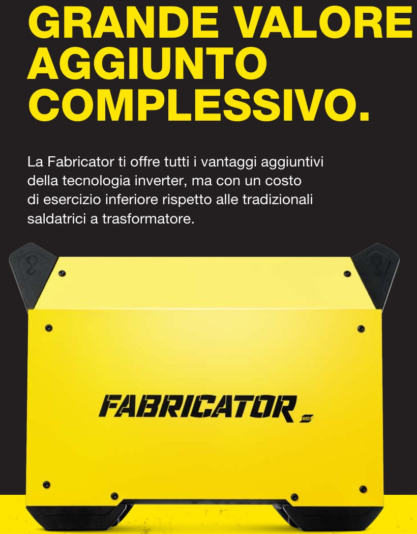 Esab Fabricator ES 410iC mma / tig scriccature ad arco-carbone