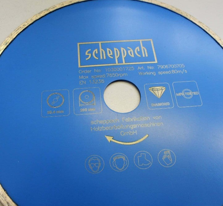 Scheppach 7906700705 Disco diamantato ø 200 x 25.4 mm per ceramic