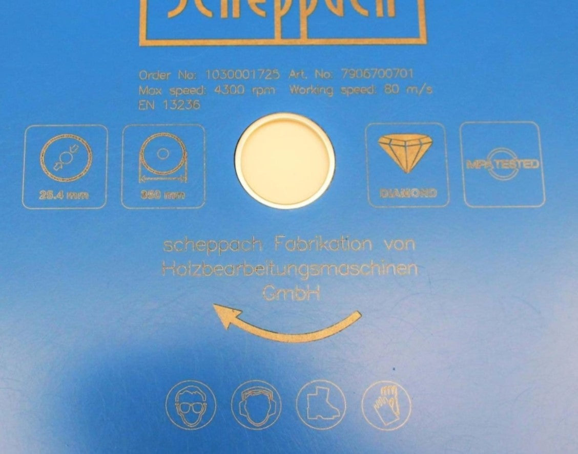 Scheppach Disco diamantato per ceramica 350 x 25,4 mm per Scheppach hsm3500