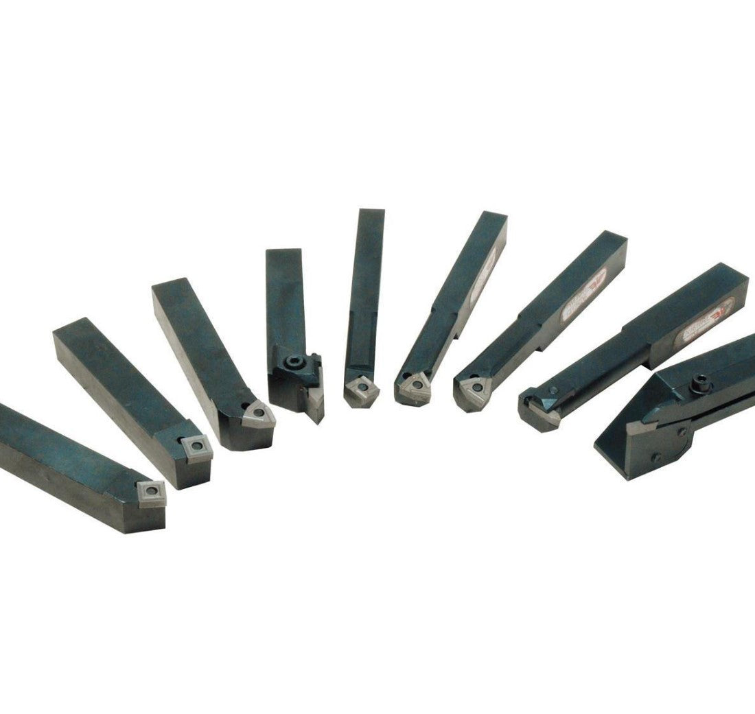 HOLZMANN 9TLG10 SET UTENSILI AD INSERTO PLACCHETTA PER TORNIO FERRO METALLO