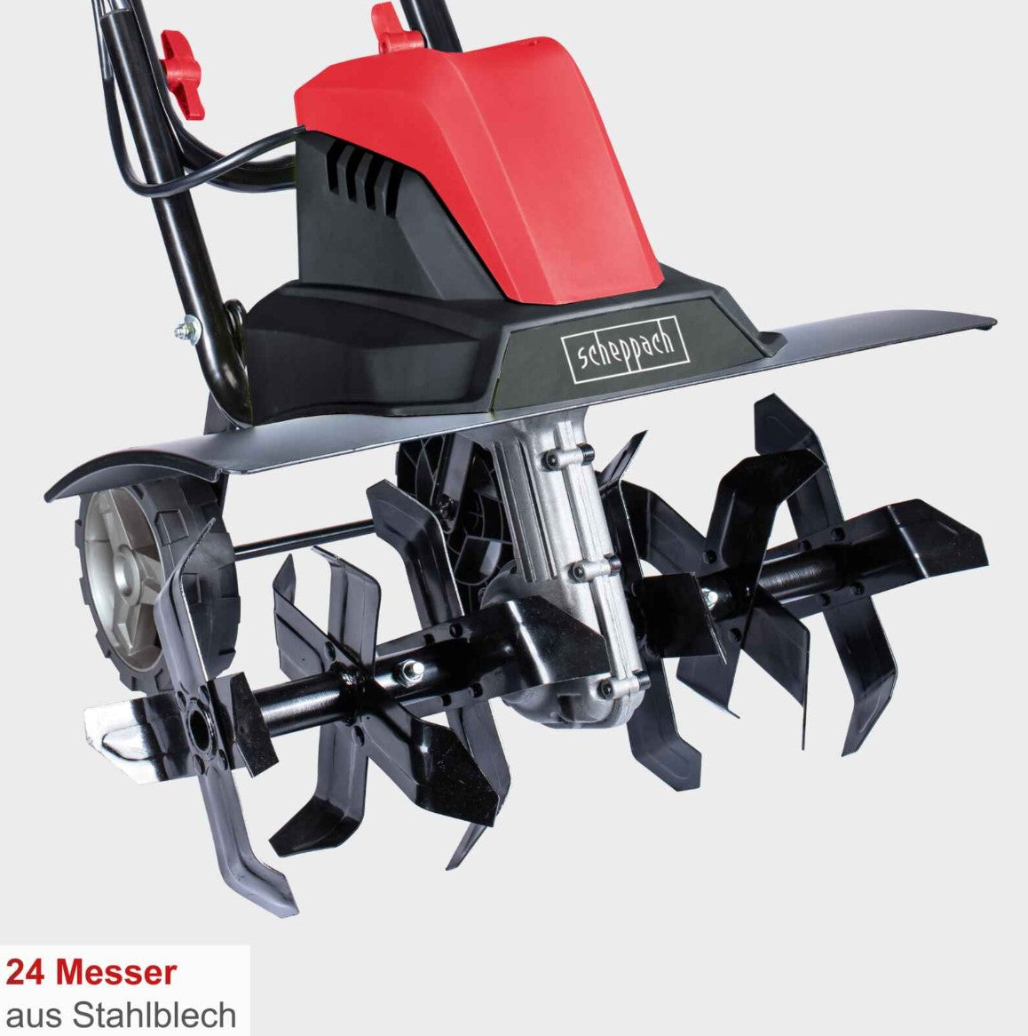 Scheppach mte460 Motozappa zappatrice elettrica richiudibile 6 lame taglio 45cm
