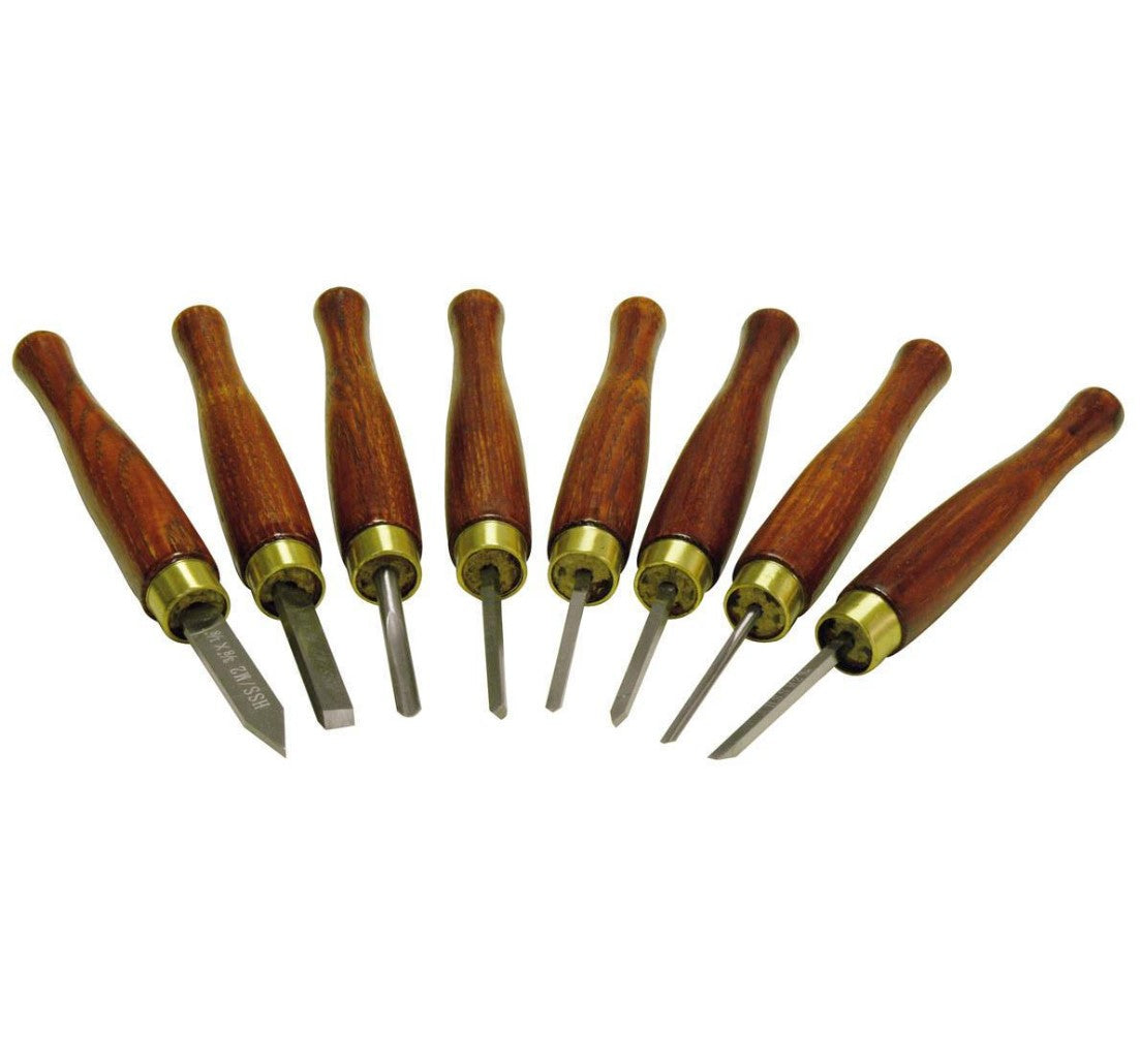 Holzmann HM8TLG set di scalpelli mirco tornitura 8 pezzi HM