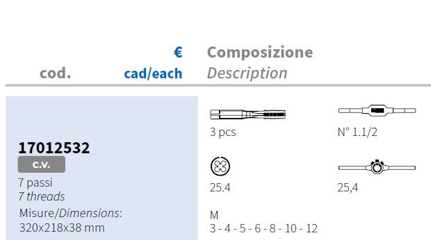 Krino 17012532 ASSORTIMENTO MASCHI/FILIERE M.3-12