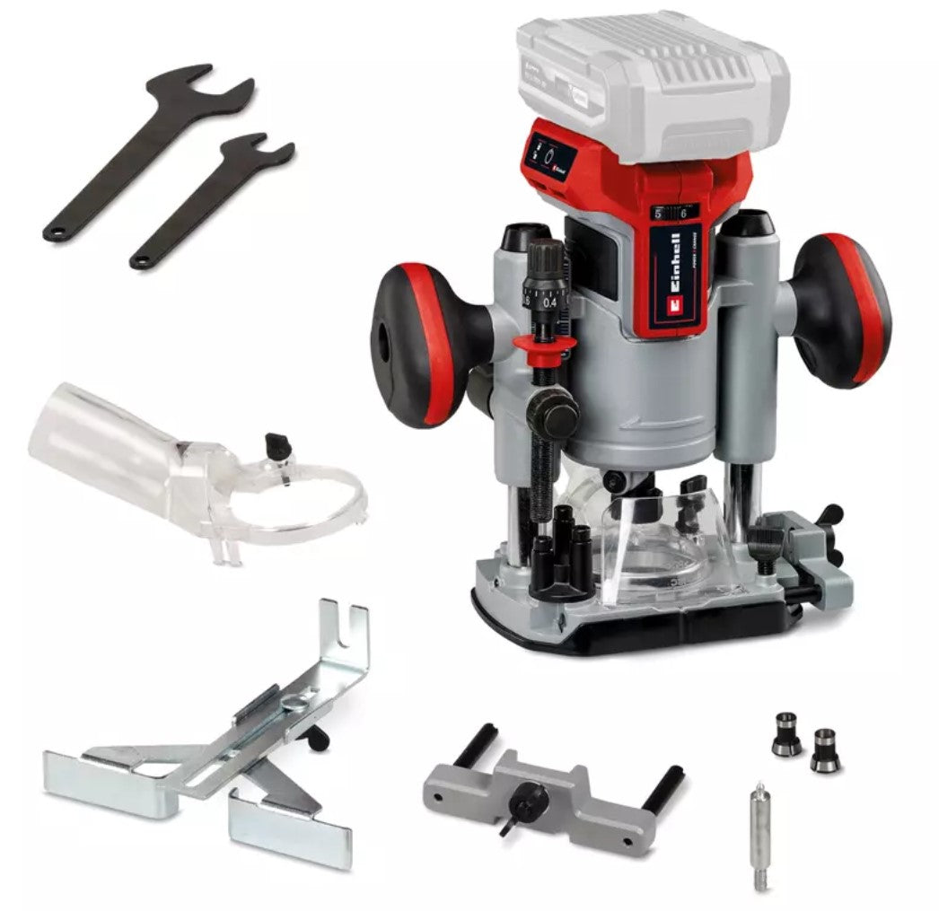 Einhell TP-RO 18 Li BL - Solo - Fresatrice verticale a batteria 18V solo corpo
