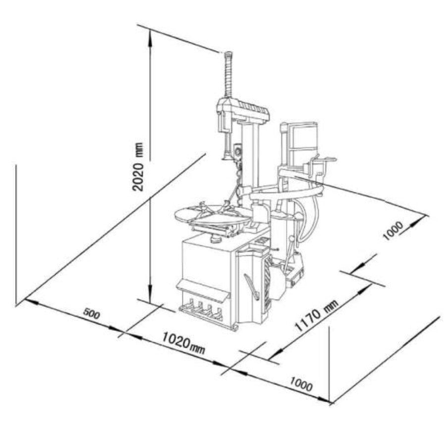 Zipper ZI-RMM94H_400V - Smontagomme - 400V