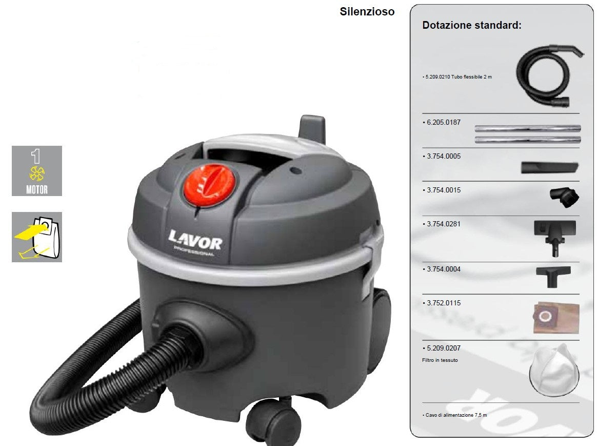 Lavor SILENT - Aspirapolvere PROFESSIONALE