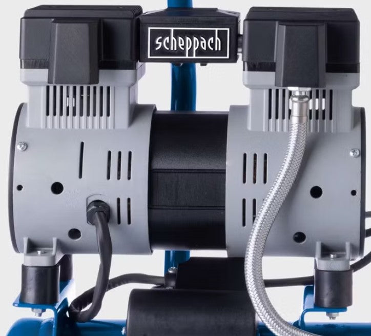 Scheppach HC08Si compressore , 6 litri , 8 bar , 162 l/min senza olio 220V silenzioso