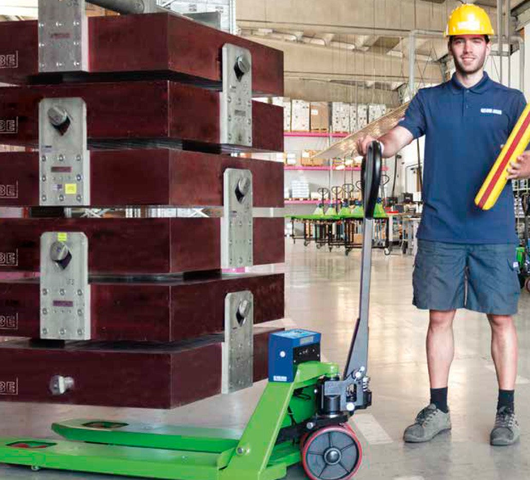 Transpallet TPWN EASY pesatore Dini Argeo con display doppia scala 1.000/2.000Kg , precisione +/- 1 kg