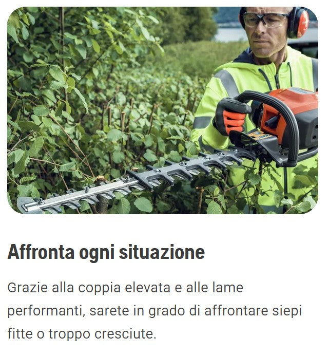Husqvarna 522HDR60X Tagliasiepi da 60 cm , peso 5 kg , 21,7 c.c.