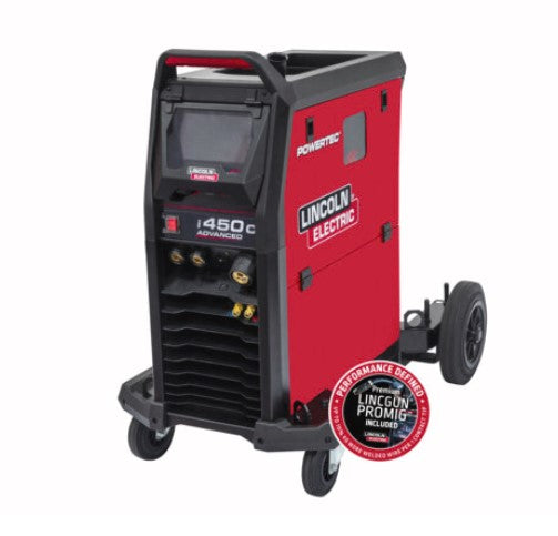 Lincoln K14289-2 POWERTEC I450C Pack Aria Inverter MIG/MAG saldatrice 400V, compreso torcia e massa