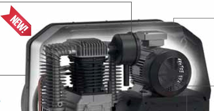 Fini PULSAR ULTIMATE BK114-270-4 TA , 270 litri , 10 bar , 4 Hp , 400v , silenziato , professionale , compatto