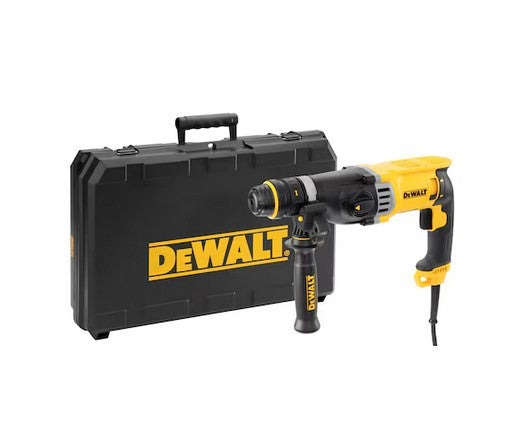 Dewalt D25144K PACK QS Tassellatore SDS-Plus 3 modalità 3.0J 900W - Doppio mandrino attacco rapido,220V