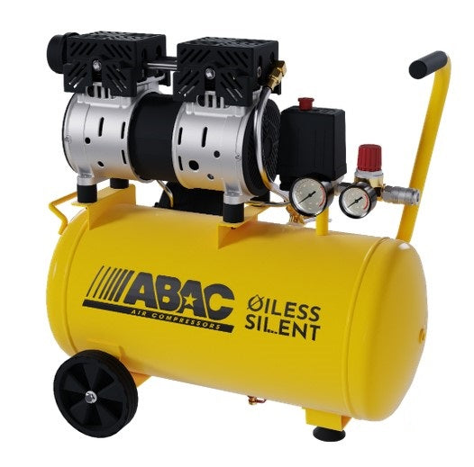 Abac Pole Position XT Compressore silenziato 24 litri Oilfree 1Hp , 8 bar , 89 dB 220v