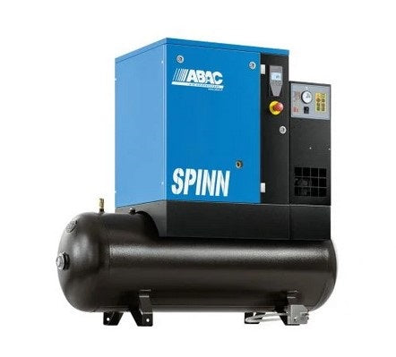 Abac SPINN 5,5 YD serbatoio 200 litri con Infologic2 Basic Controller ed essiccatore , 10 bar , l/min 780 , 400v