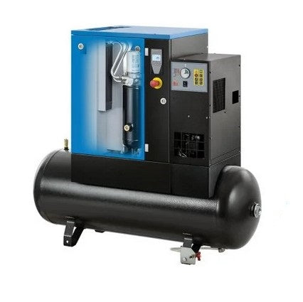 Abac SPINN 5,5 YD serbatoio 200 litri con Infologic2 Basic Controller ed essiccatore , 10 bar , l/min 780 , 400v