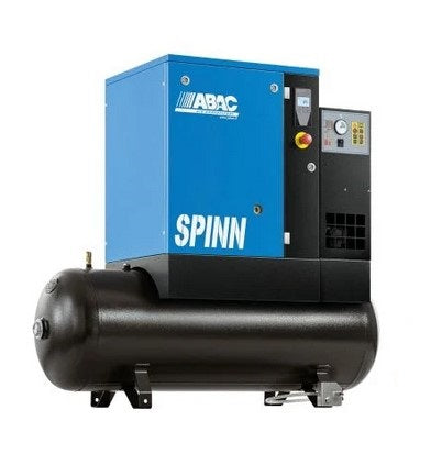 Abac SPINN 5,5 YD con Infologic2 Basic Controller ed essiccatore , 270 litri , 10 bar , l/min 780 , 400v