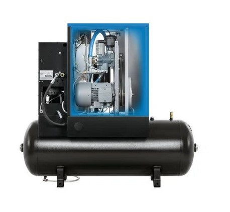 Abac SPINN 5,5 YD con Infologic2 Basic Controller ed essiccatore , 270 litri , 10 bar , l/min 780 , 400v