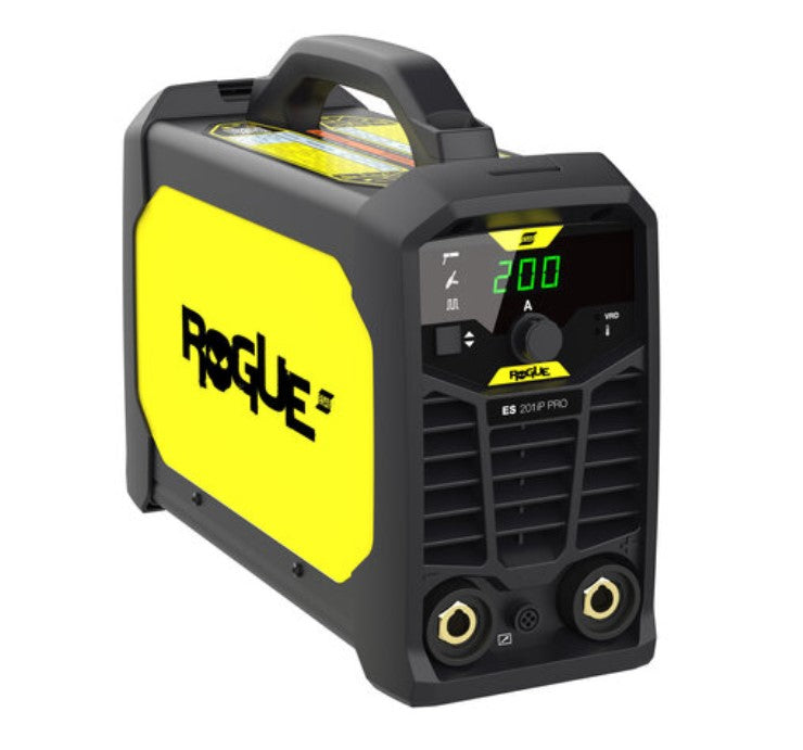 Esab Rogue ES 201iP PRO , SMAW/MMA (elettrodo) , GTAW (TIG) , GTAW-P (TIG pulsato) ,120 - 220v