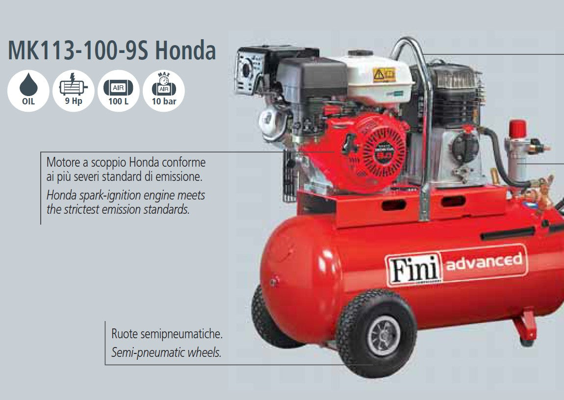 Compressore Fini Pneumair BK119-100-9S AP