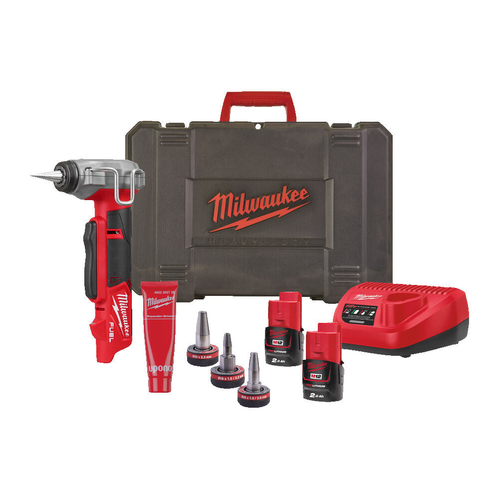 Milwaukee M12 FPXP-I06202C - Kit espansore compatto a batteria 12V per sistema UPONOR Q&E