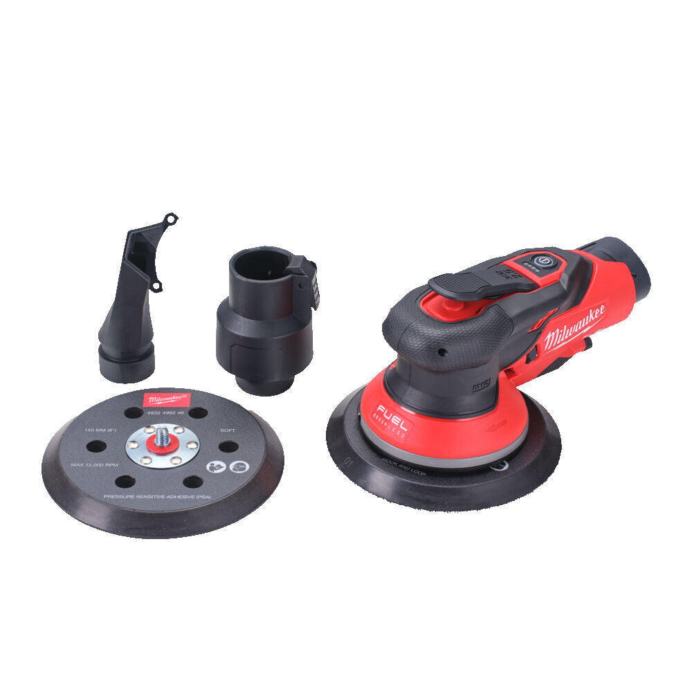 Milwaukee M12 FROS5-502X - Levigatrice palmare rotorbitale 150MM a batteria 12V - 2 x 5Ah