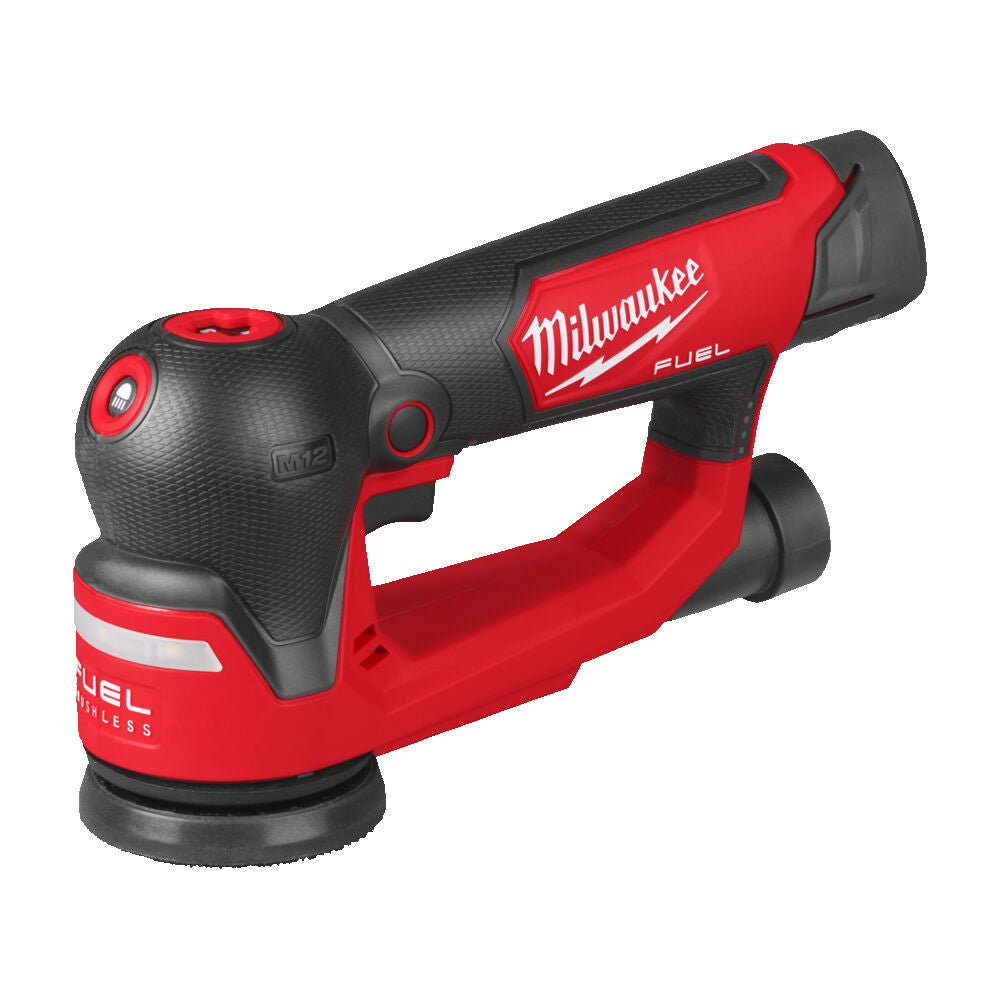 Milwaukee M12 FSDR75-202B - Levigatrice roto orbitale a batteria 12V - disco da 75 mm 