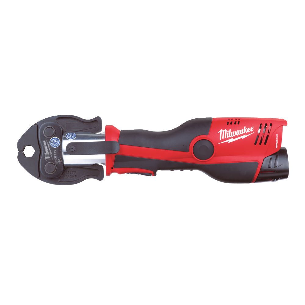 Milwaukee M12 HPT-202C Geberit Mapress Set - Pressatrice idraulica a batteria Force Logic -  2 x 2Ah