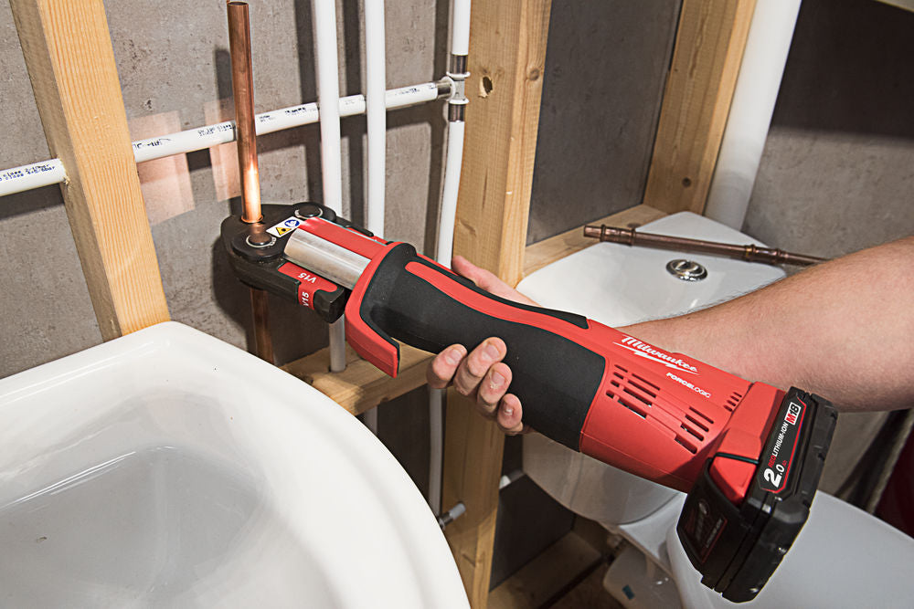 Milwaukee M18 BLHPT-202C TH-SET - Pressatrice idraulica FoceLogic a batteria 18V - Ganasce 16-20-32 - 5 